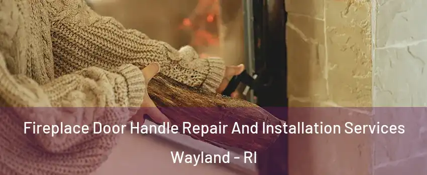 Fireplace Door Handle Repair And Installation Services Wayland - RI