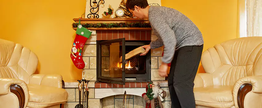 Rusted Metal Fireplace Restoration in Federal Hill, Rhode Island